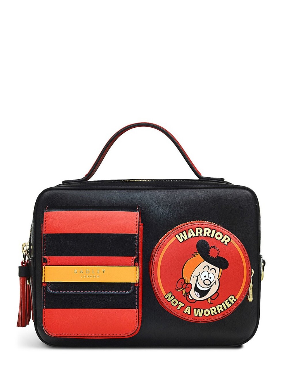 NWOT [Radley X Beano] Top Handle, Crossbody Leather Bag, Limited, Collaboration